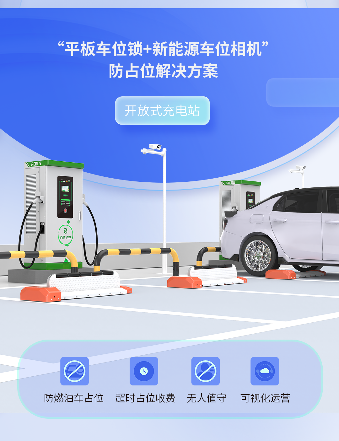 車位高周轉(zhuǎn)，營收增兩成！百勝充電站防占位解決方案助力高效運營